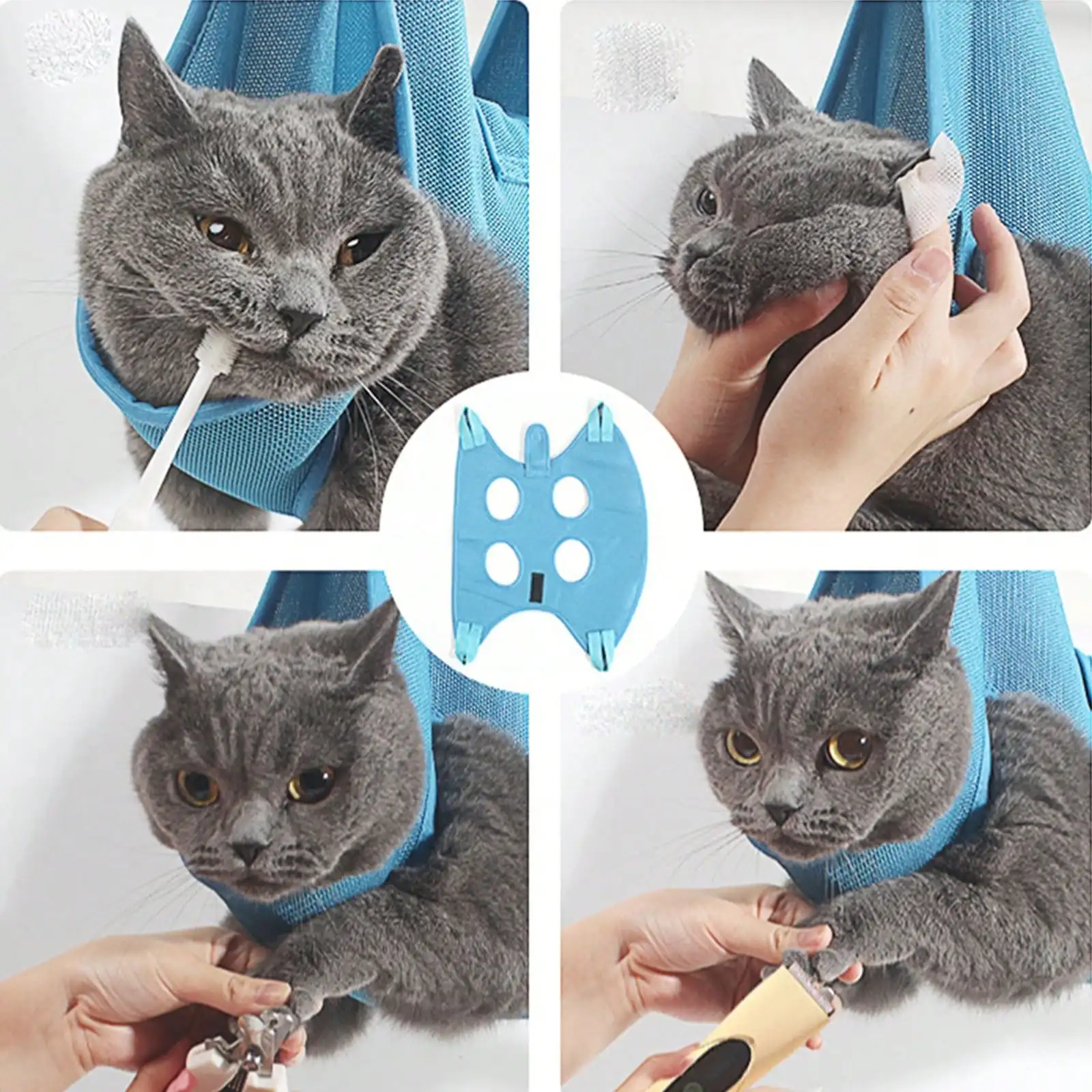 Saco de Contenção para Banho de Gatos e Cães Antirrisco - Imagem 3