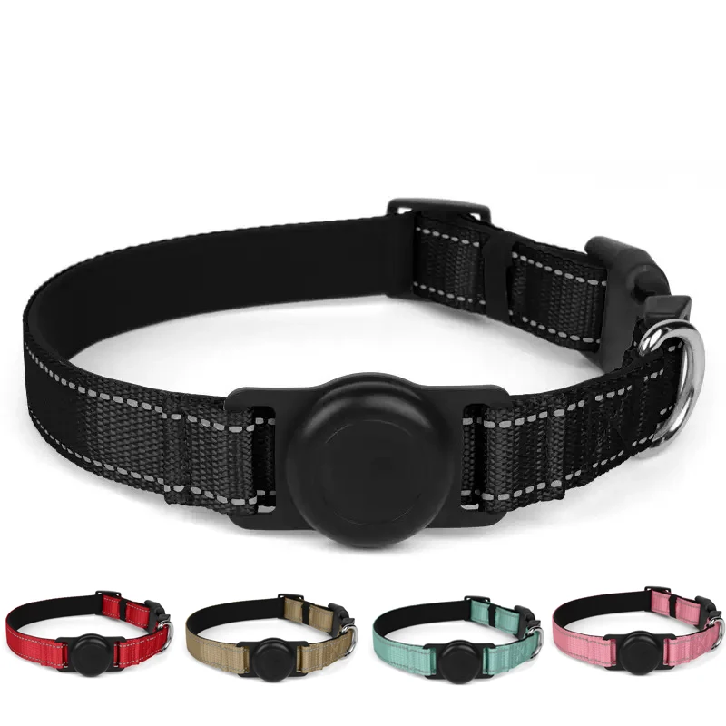 coleira de nylon ajustável para cães