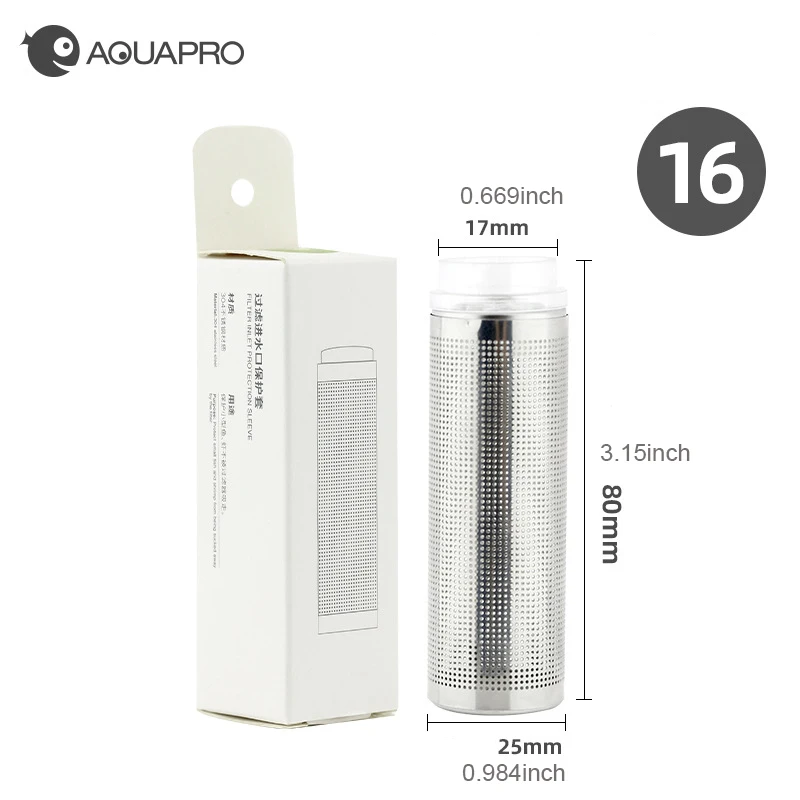 Filtro de Entrada para Aquário de Aço Inoxidável Malha Fina - Imagem 6