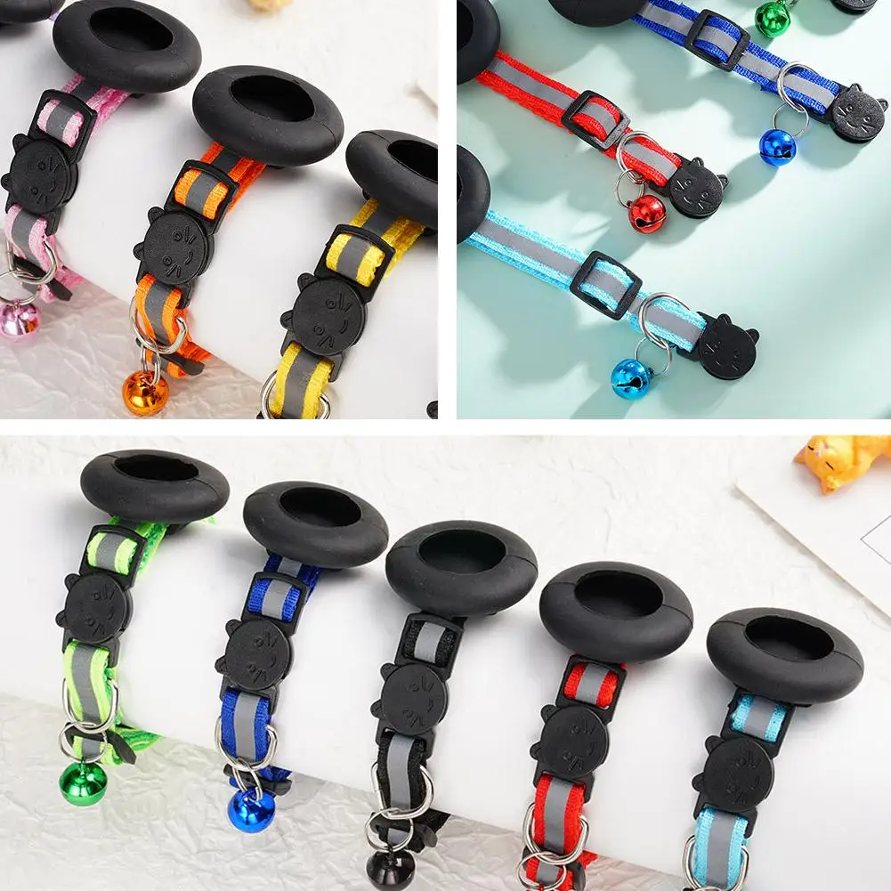 Coleira para Gatos Refletiva Ajustável de Nylon com Sino - Imagem 3