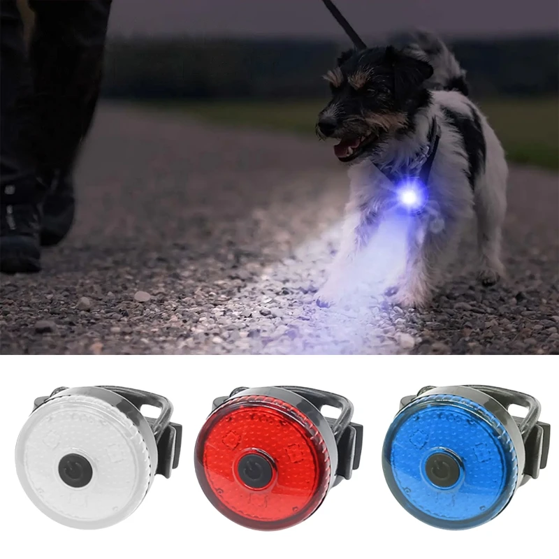 coleira LED recarregável para cães e gatos