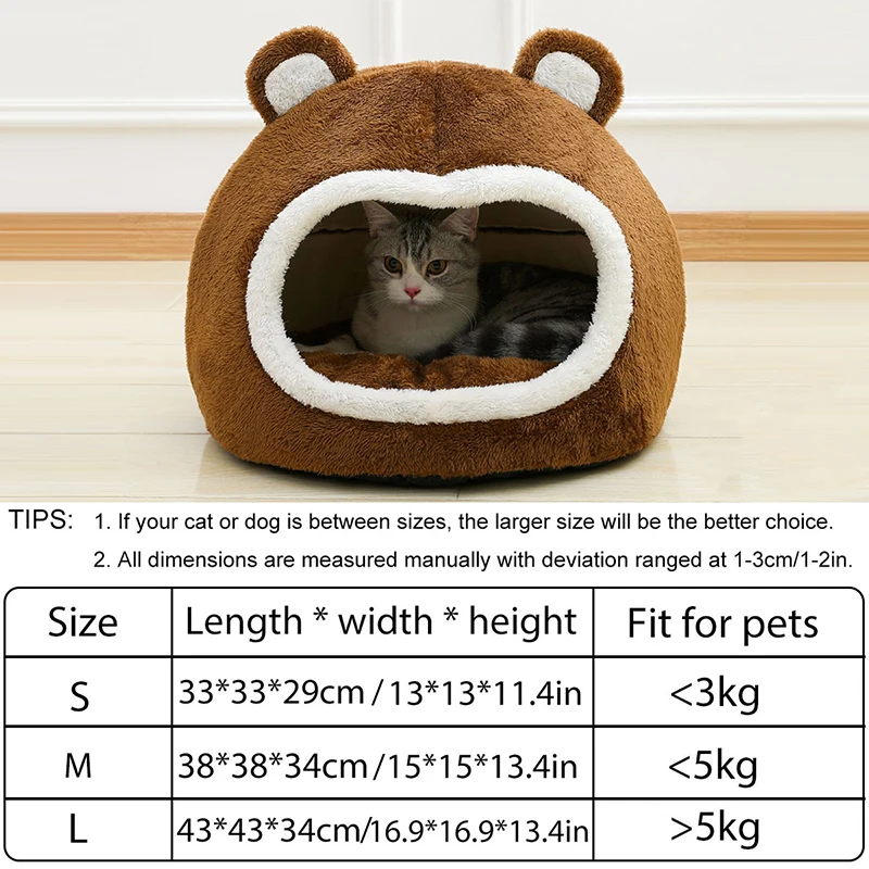 Casa para Gatos em Pelúcia Macia Tamanhos P, M e G - Image 6