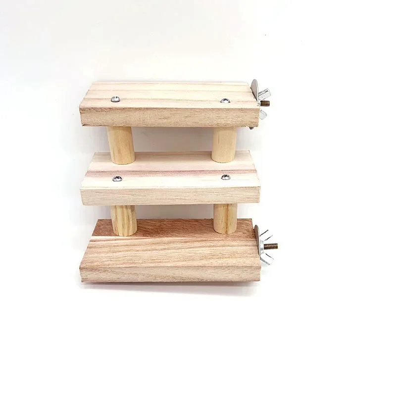 Poleiro de Madeira Natural para Pássaros e Hamsters 10x8,5 cm - Imagem 5
