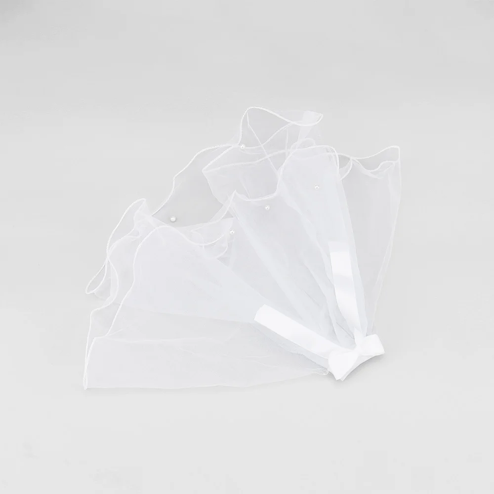 Véu para Pet Casamento Branco com Presilha de 4 cm - Image 3