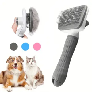 escova autolimpante para cães e gatos