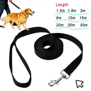 coleira guia de nylon para cães