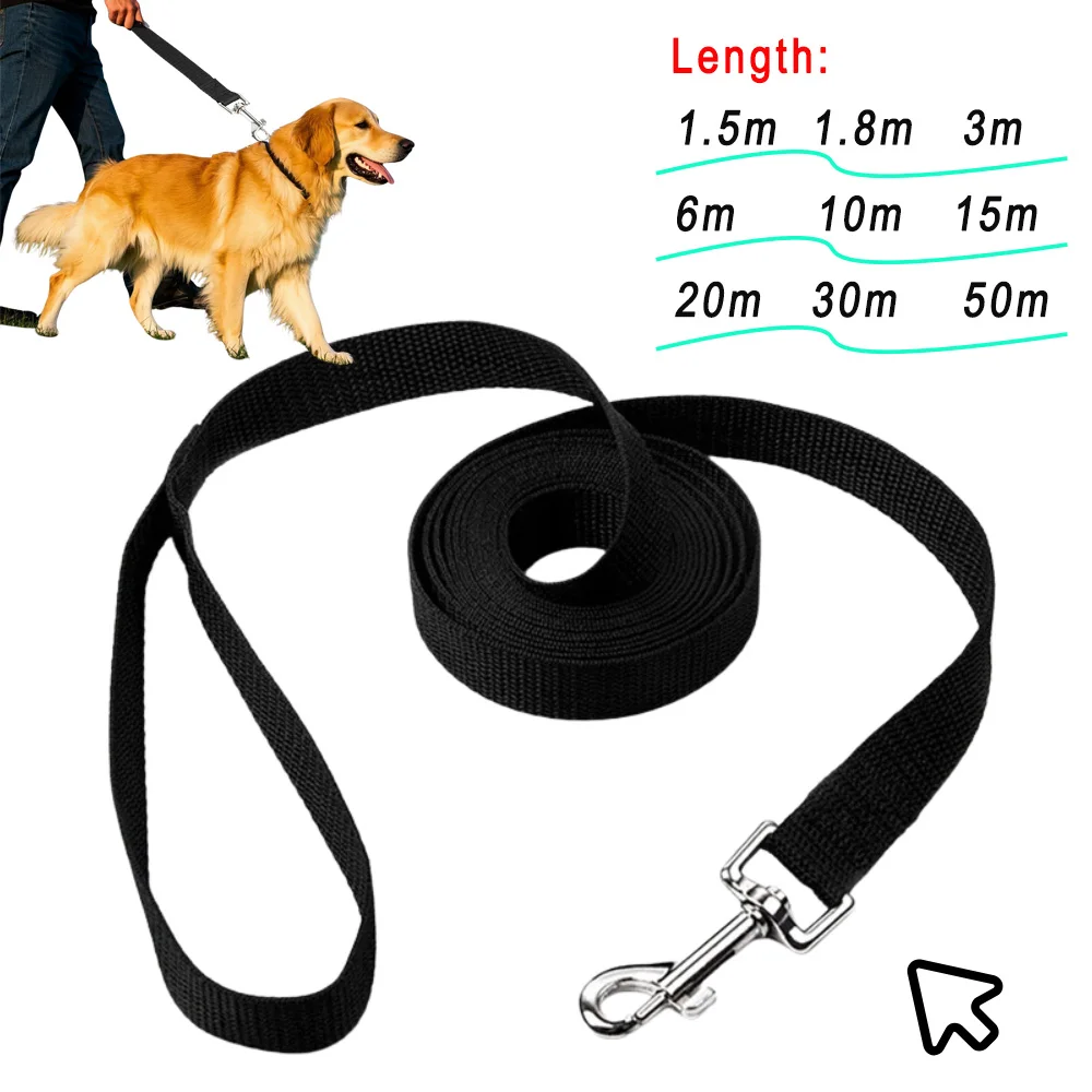 coleira guia de nylon para cães