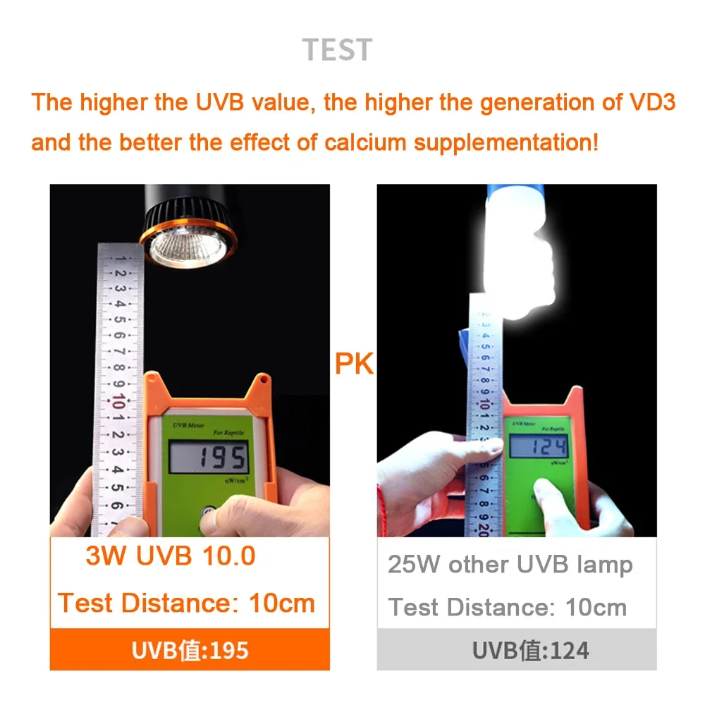 Lâmpada LED para Répteis UVA UVB 3W para Terrário - Image 6