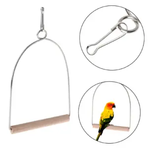balanço para pássaros com suporte