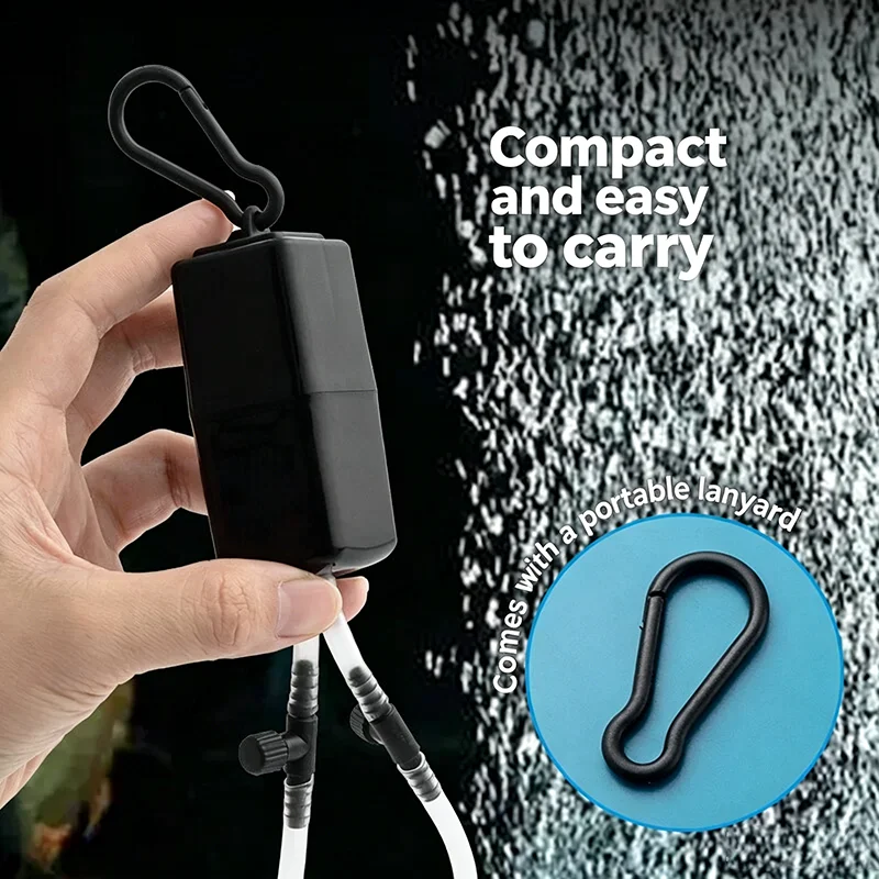 Bomba de Oxigênio USB para Aquário com Duas Saídas de Ar - Imagem 2