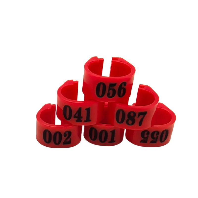 Anéis de Identificação para Pássaros 8mm Numerados 001-100 - Imagem 6