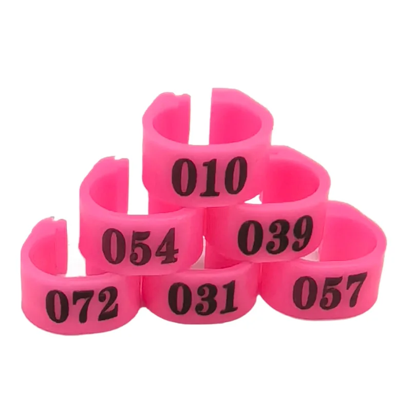Anéis de Identificação para Pássaros 8mm Numerados 001-100 - Imagem 4
