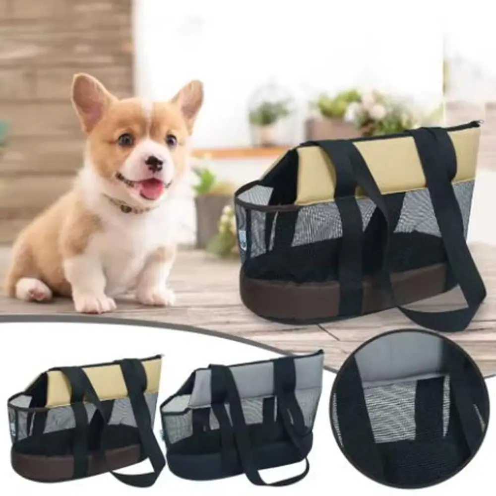 Mochila para Pets de Oxford Dobrável Preta para Viagem - Image 4