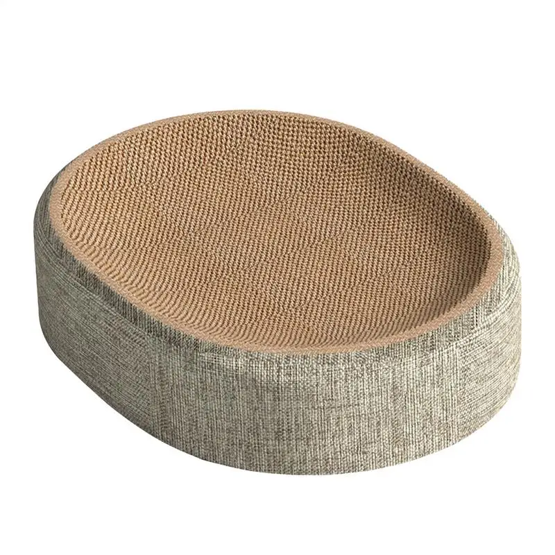 Almofada de Arranhar Oval para Gatos de Sisal Multifuncional - Image 4