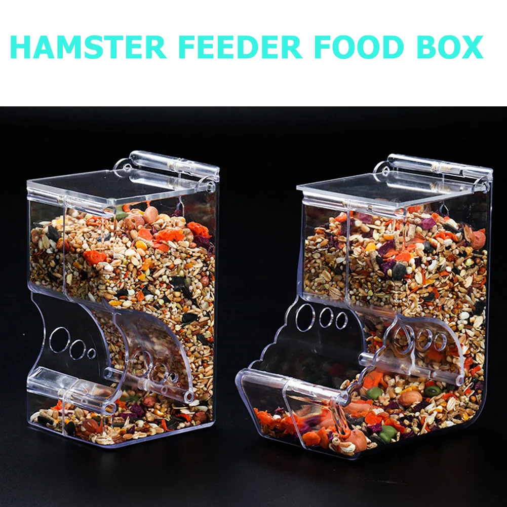 Comedouro para Hamster e Pássaros Transparente com Encaixe na Gaiola - Imagem 5