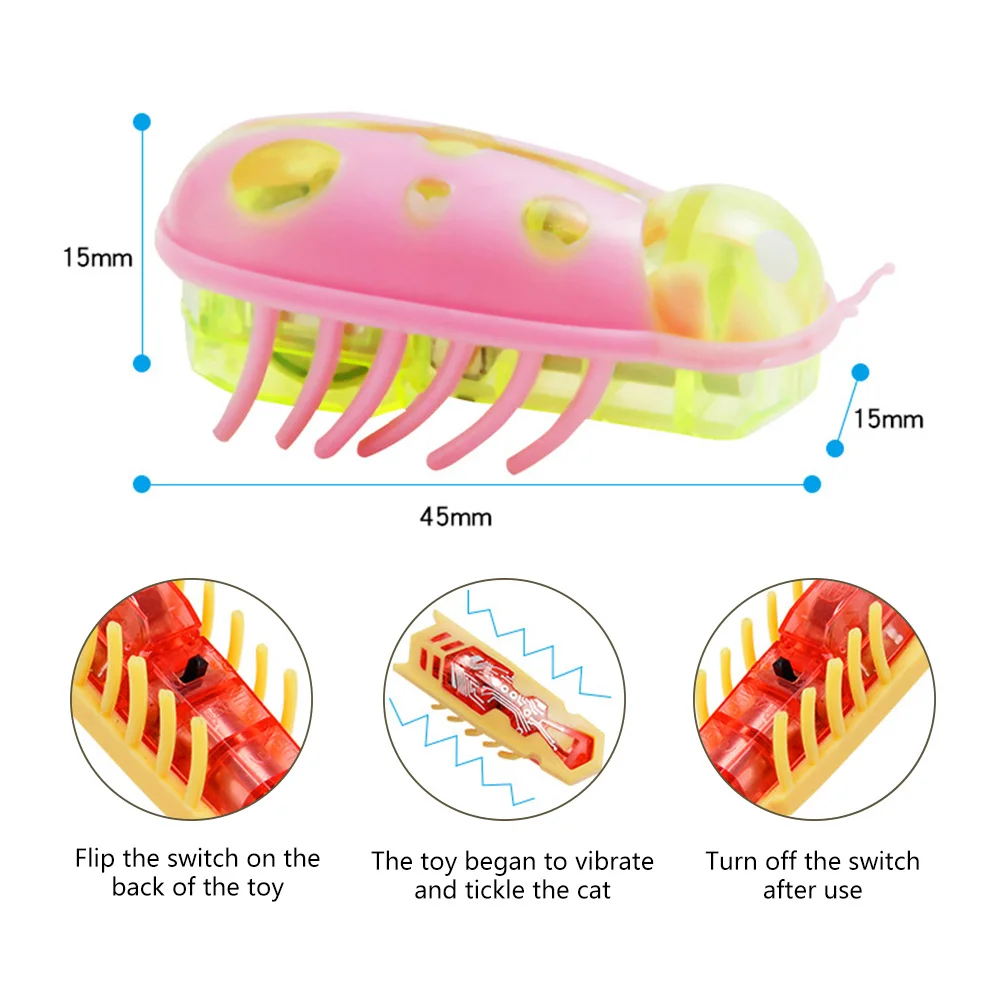 Brinquedo Elétrico para Gatos Nano Bug com Detecção de Obstáculos - Imagem 4