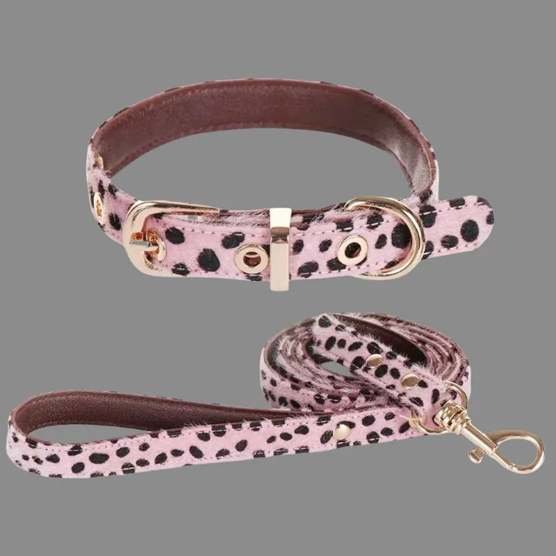 coleira para cães pequenos estampa leopardo