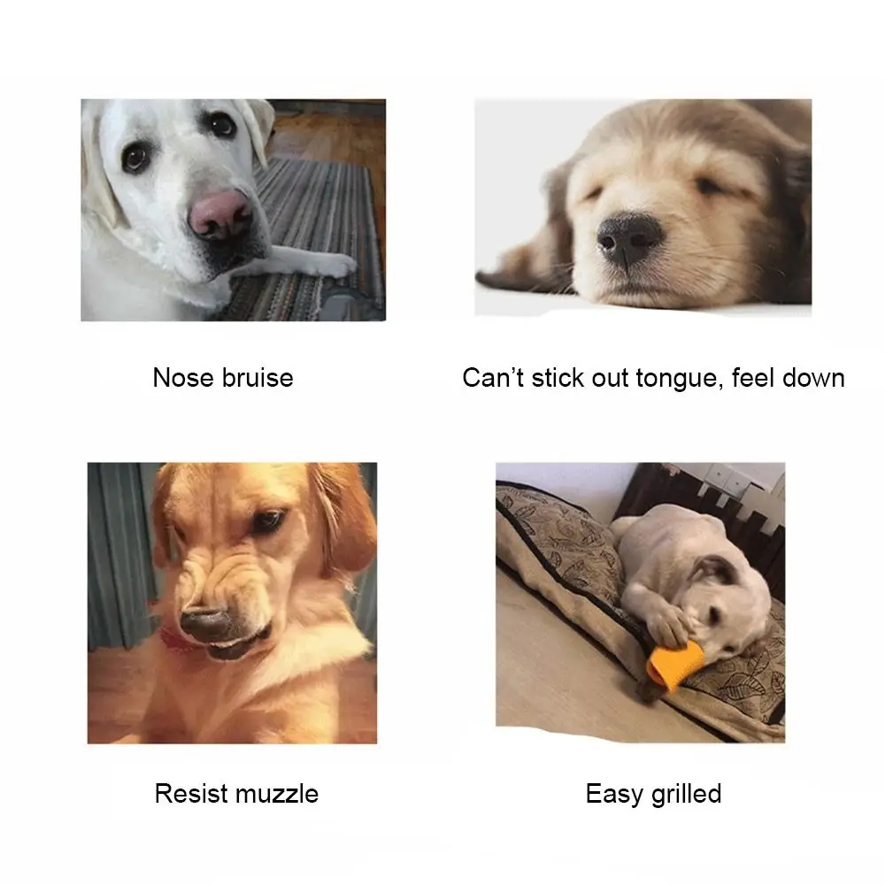 Focinheira para Cães de Focinho Curto de Silicone Ajustável - Image 3