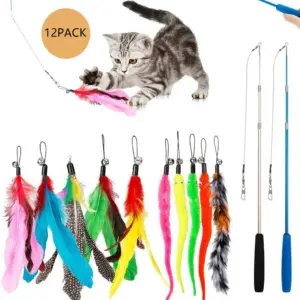 varinha de brinquedo para gatos com ventosa