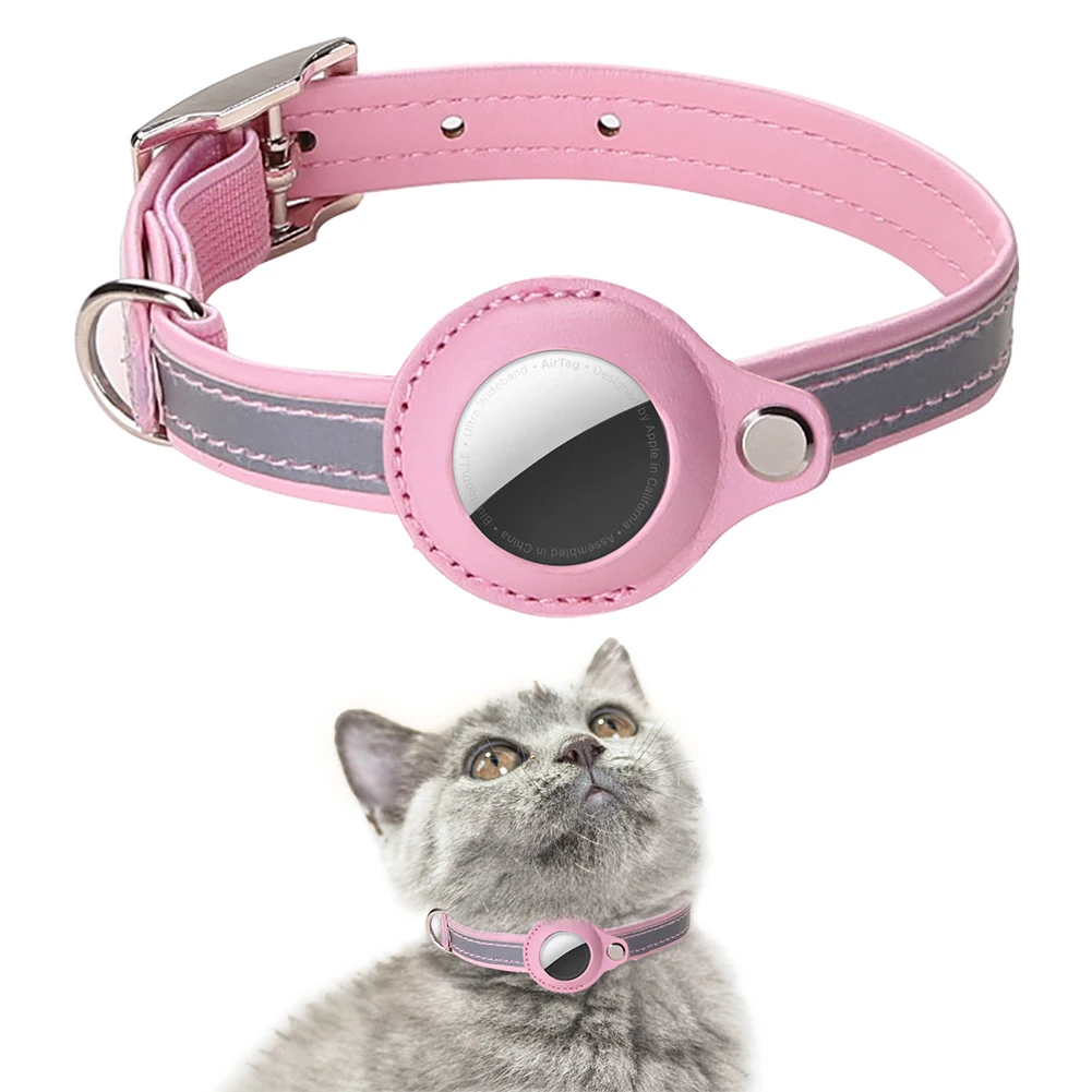 Coleira Refletiva para Cães e Gatos com Suporte para AirTag Ajustável - Imagem 5