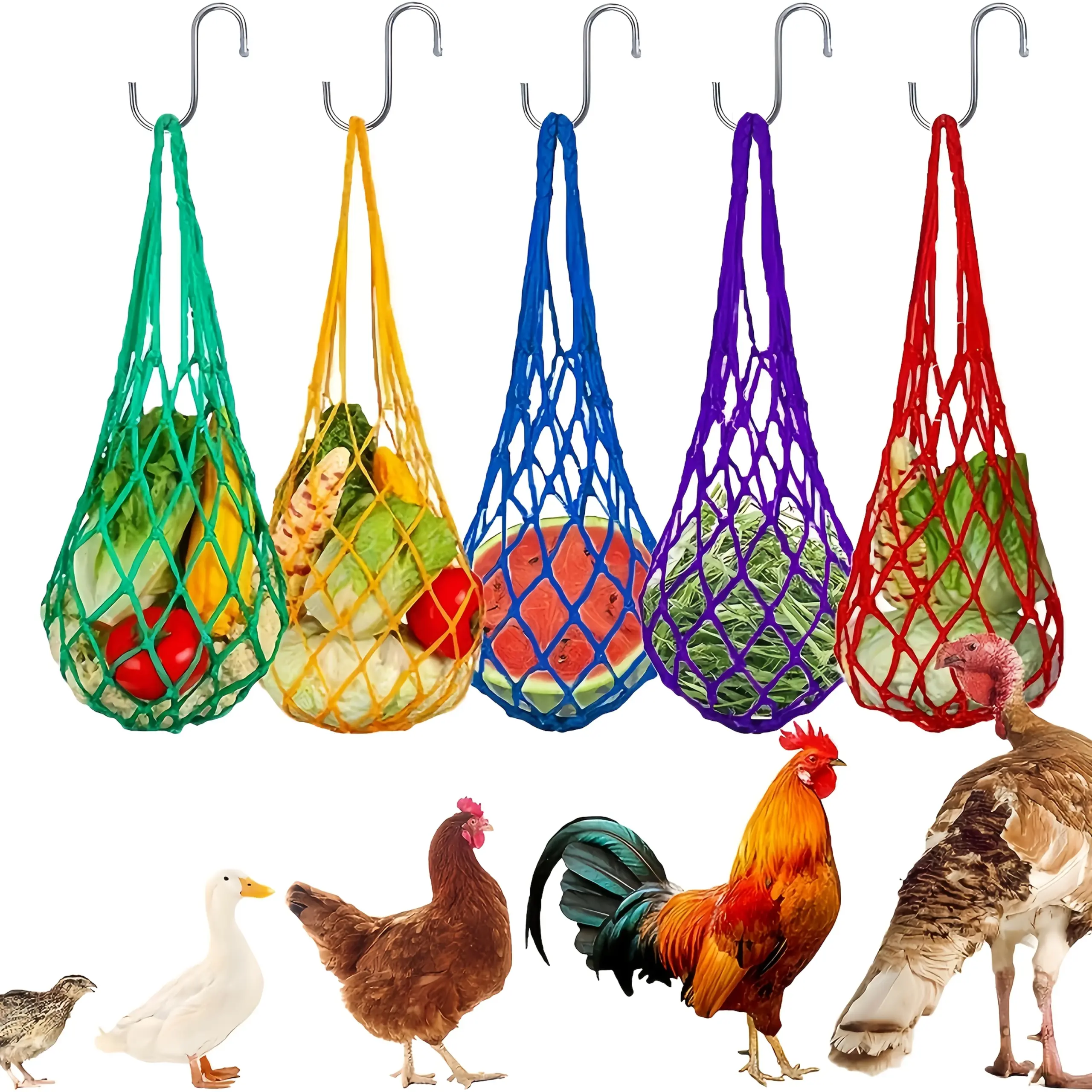 rede de alimentação para aves