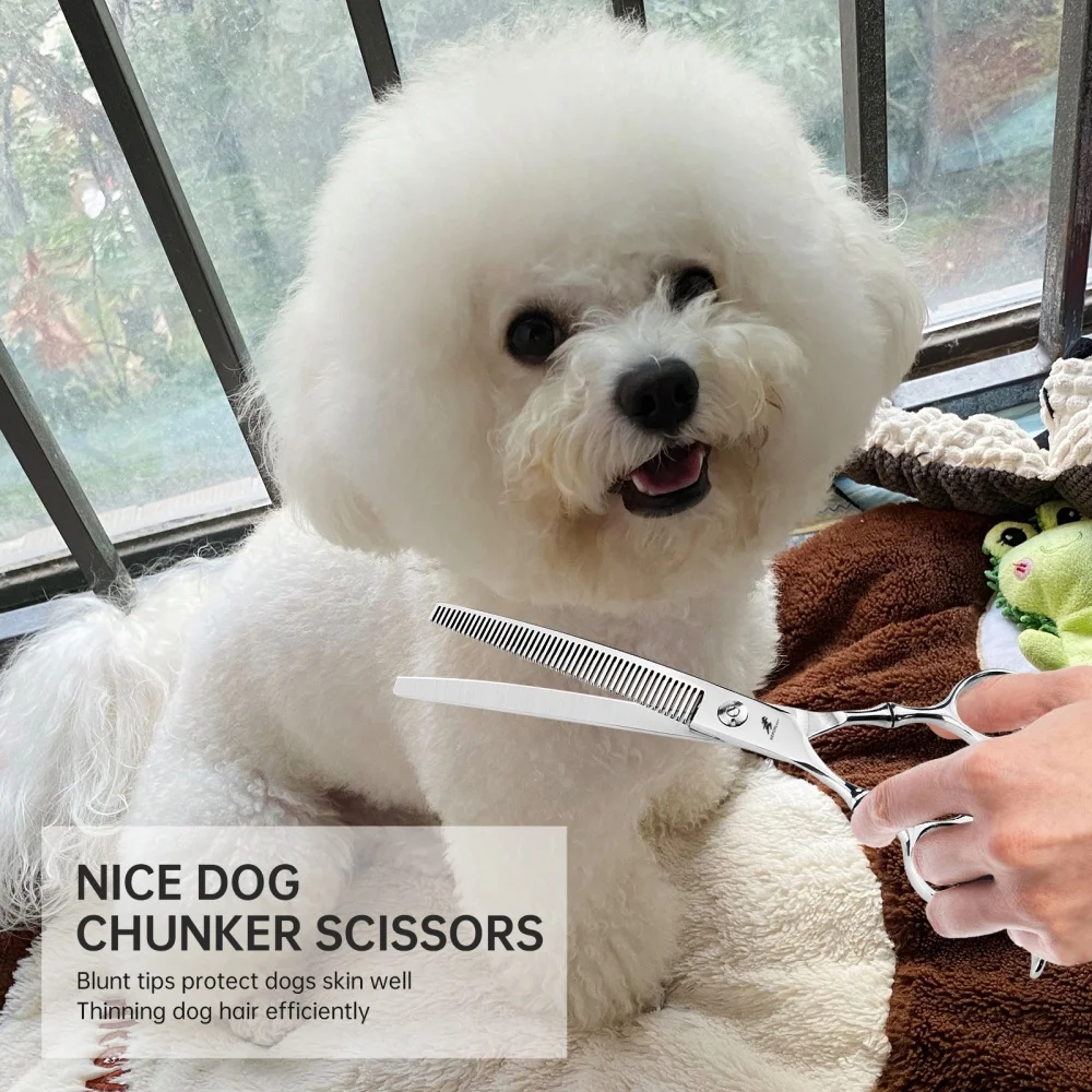 Tesoura Curva para Tosa de Cães Aço Inoxidável 7 pol. - Imagem 5
