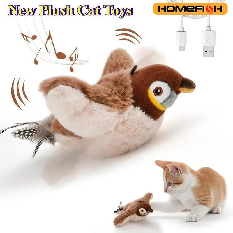 brinquedo de pelúcia para gatos e cães recarregável
