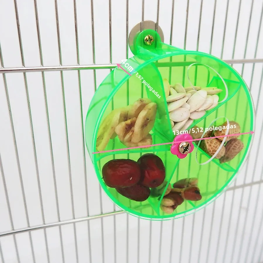 Brinquedo Roda para Pássaros com Caixa de Forrageamento 13 cm - Imagem 5