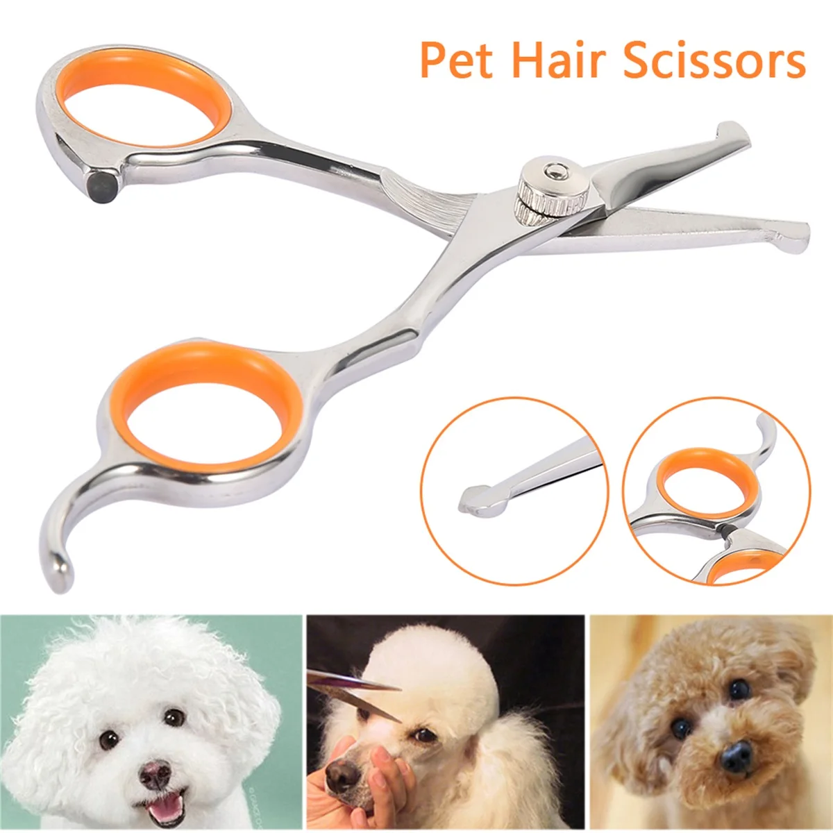 tesoura para cães e gatos com ponta arredondada