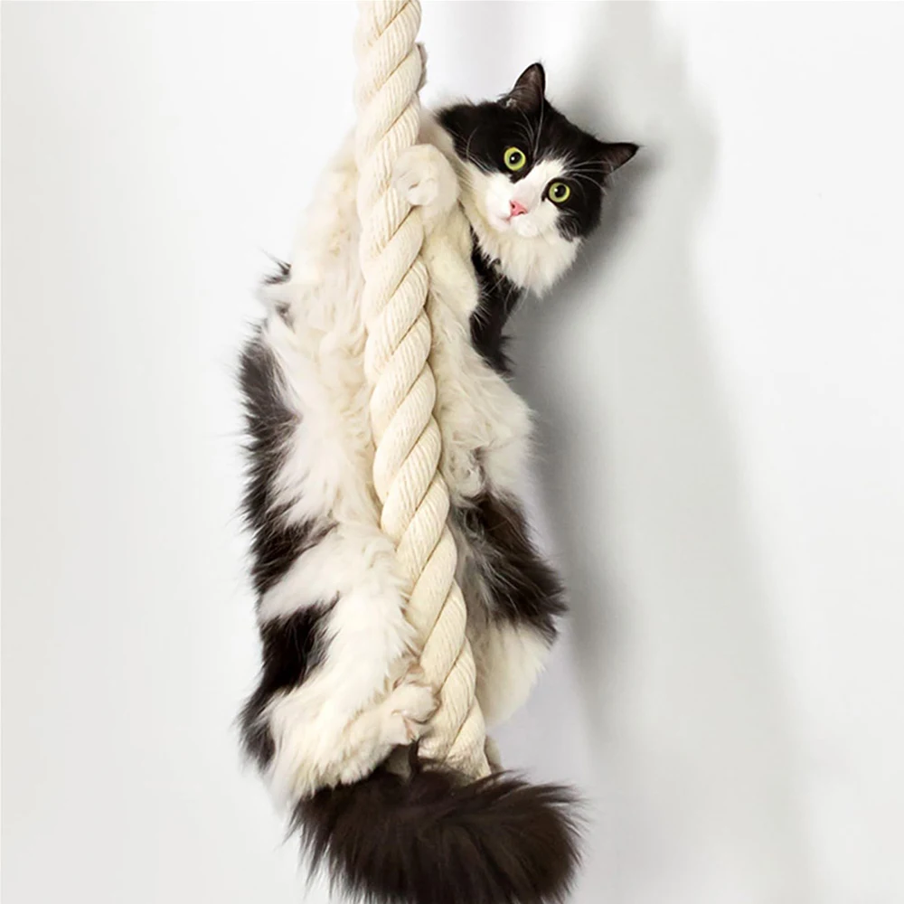Árvore de Gato 150 cm de Sisal e Madeira para Montar na Parede - Imagem 3