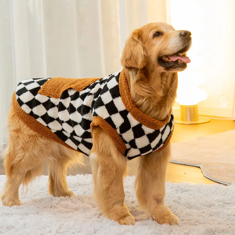 Colete de Lã para Cães Grandes de Inverno com Capuz - Image 3