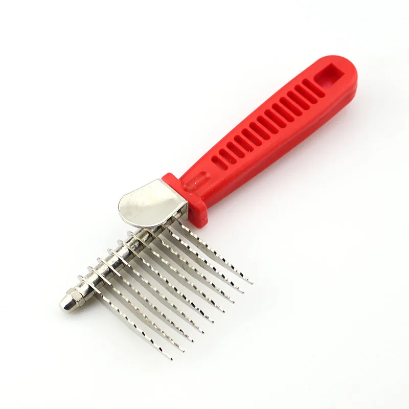Pente Ancinho para Cães e Gatos de Aço Inoxidável para Remover Nós - Imagem 6