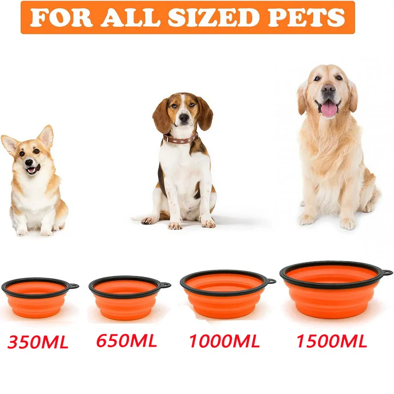 Tigela Dobrável de Silicone para Cães e Gatos Portátil para Viagem - Imagem 5