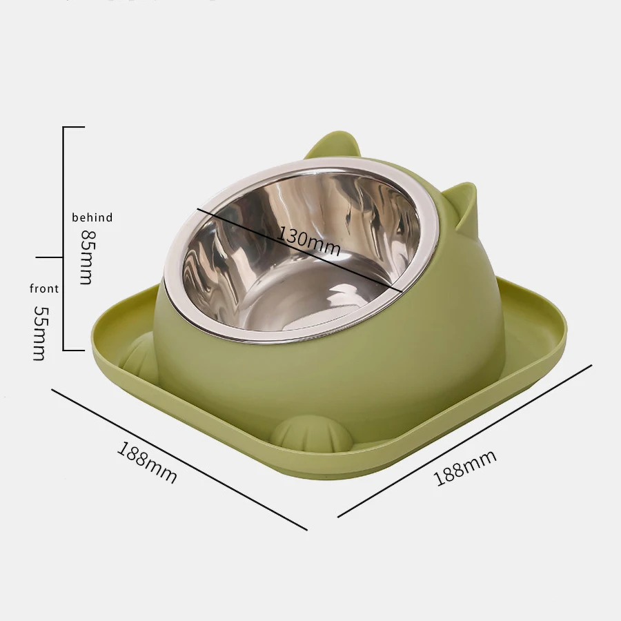 Tigela de Aço Inoxidável para Gatos e Cães Antiformiga com Base Fixa - Imagem 6