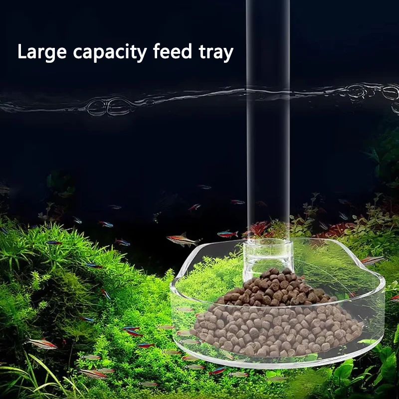 Alimentador para Aquário de Acrílico Transparente com Tubo de Alimentação - Imagem 3