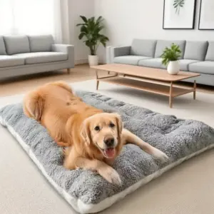 cama sofá para cães de pelúcia reversível