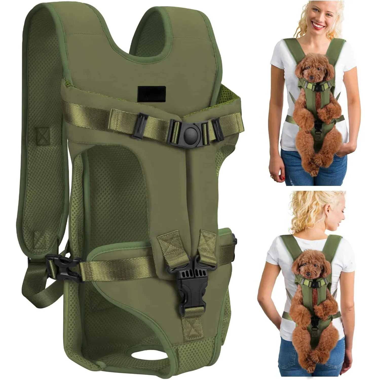mochila frontal para cães e gatos