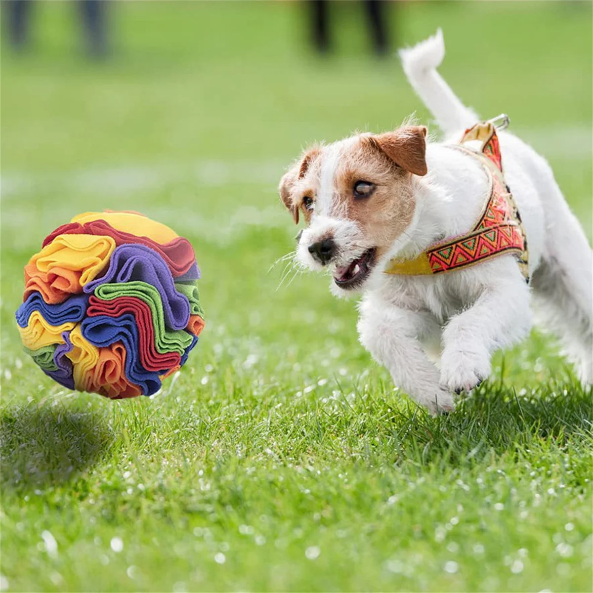 Brinquedo de Quebra-Cabeça para Cães com Bola de Cheirar Dobrável - Imagem 2