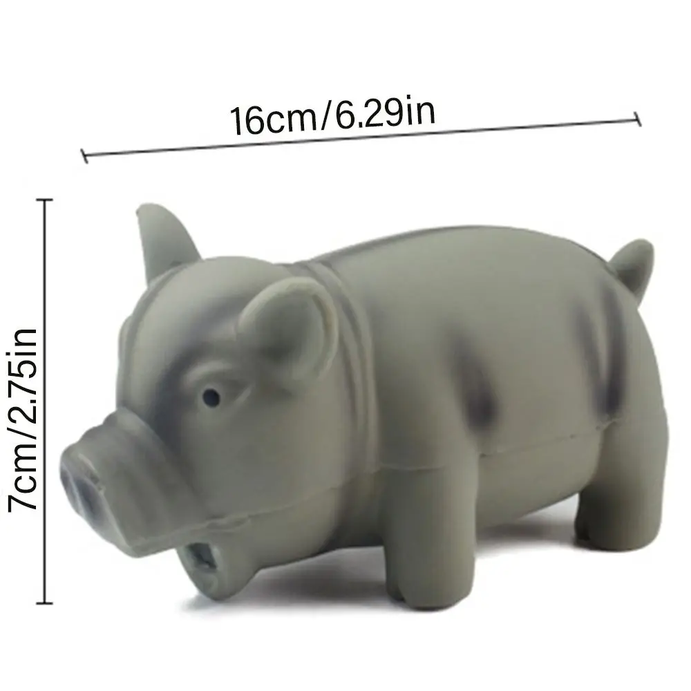 Brinquedo de Látex para Cães com Som de Porco 16 cm para Mastigar - Imagem 6