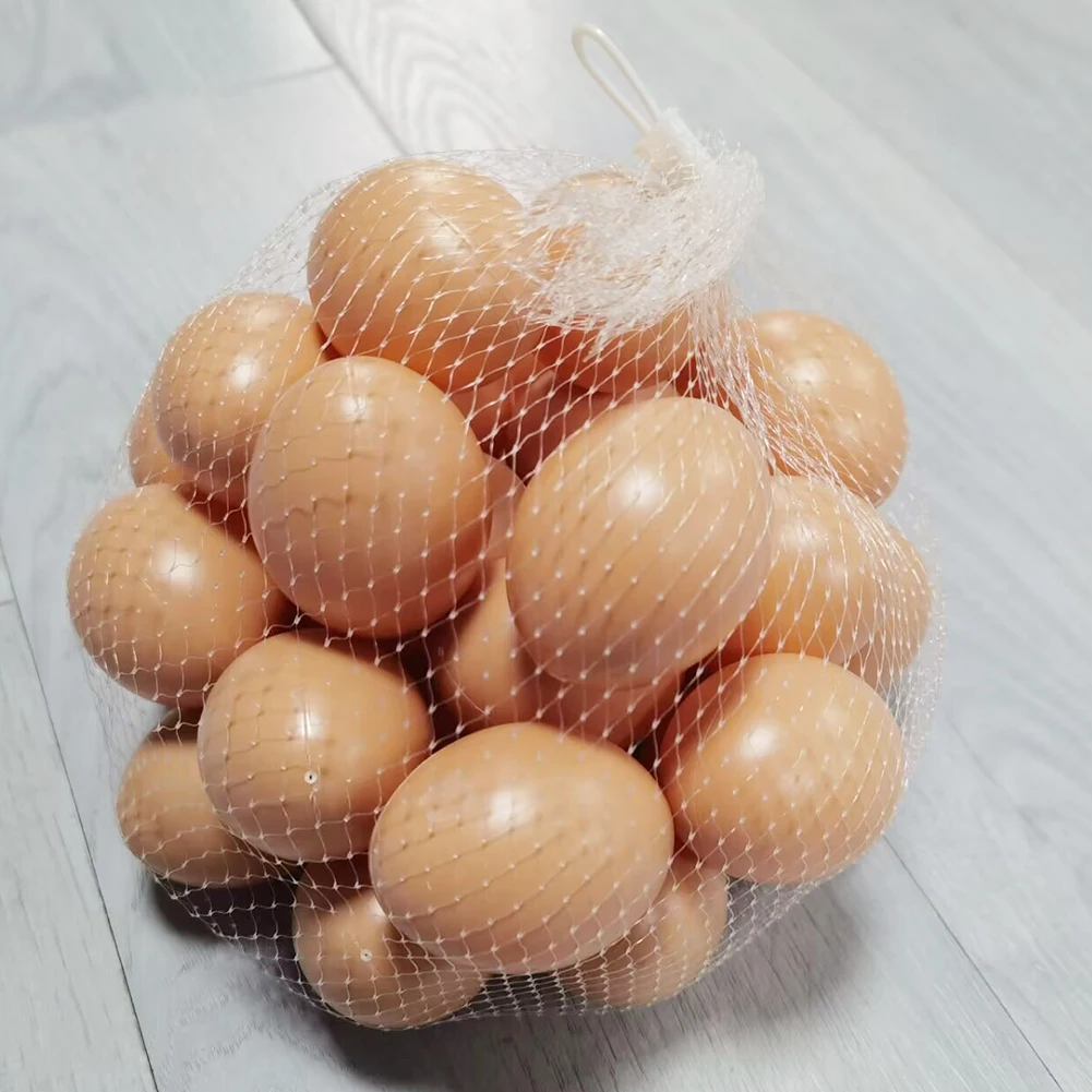 Ovos de Brinquedo para Aves 30 pçs de Plástico para Ninho de Galinhas - Imagem 4