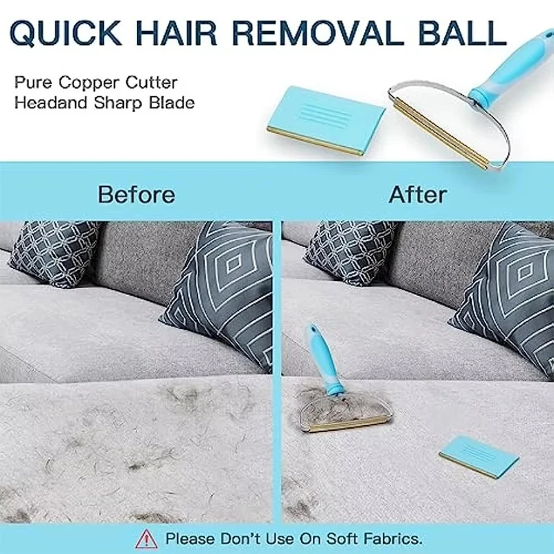 Conjunto Removedor de Pelos para Cães e Gatos com Alça Telescópica Ajustável - Imagem 4