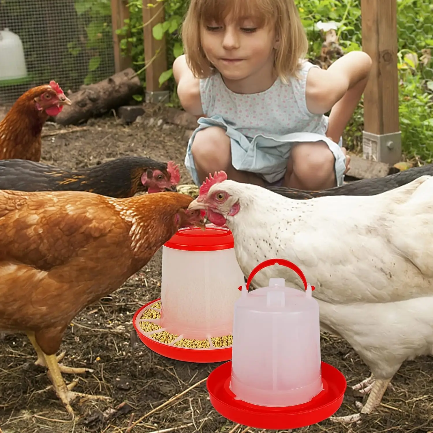 Bebedouro Automático para Aves 3L Plástico com Apoio para os Pés - Imagem 6