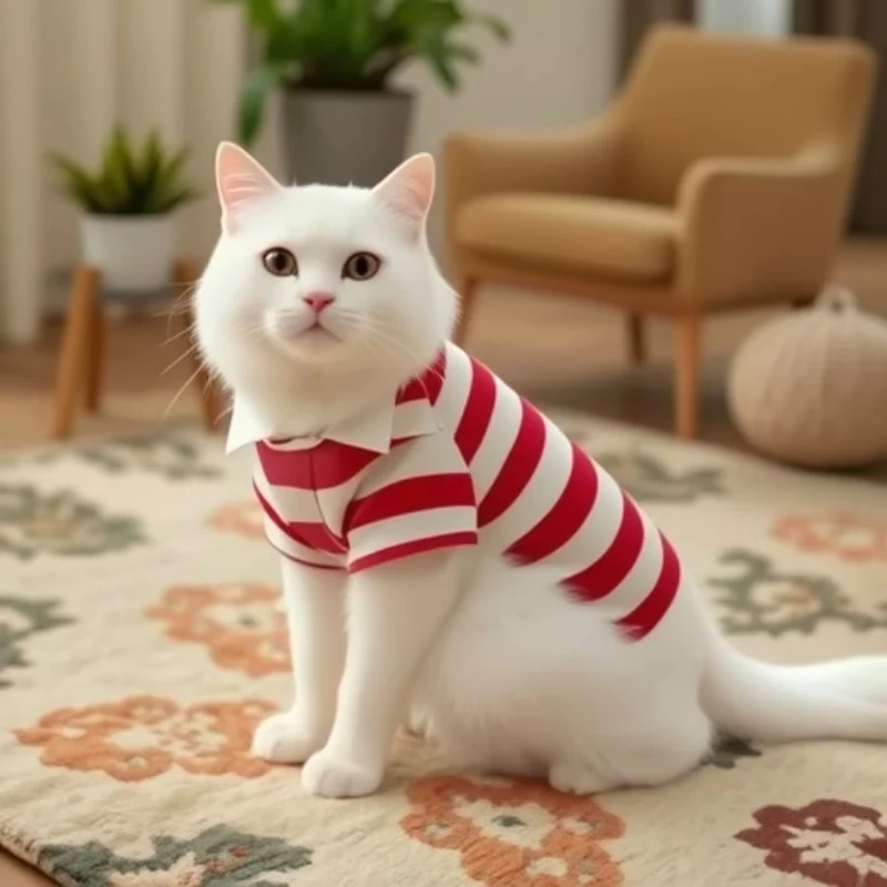 Camisa Polo para Cães e Gatos de Poliéster Algodão - Imagem 3