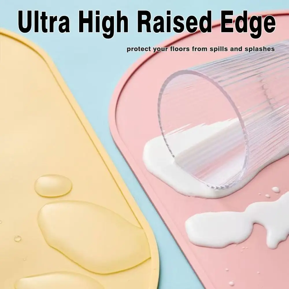 Tapete de Silicone para Comedouro de Pets com Borda Elevada - Imagem 5