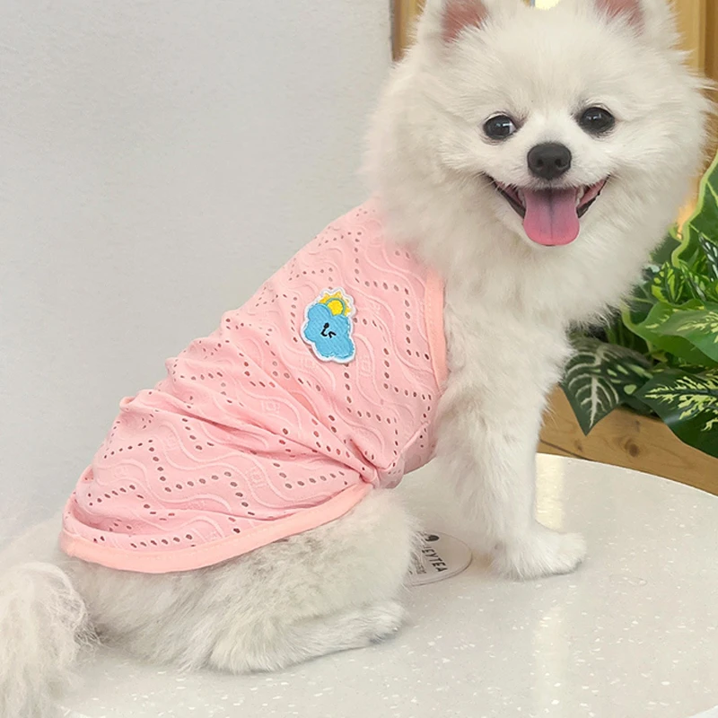 Colete Fino para Cães Pequenos Respirável Tamanho L Verde - Imagem 3