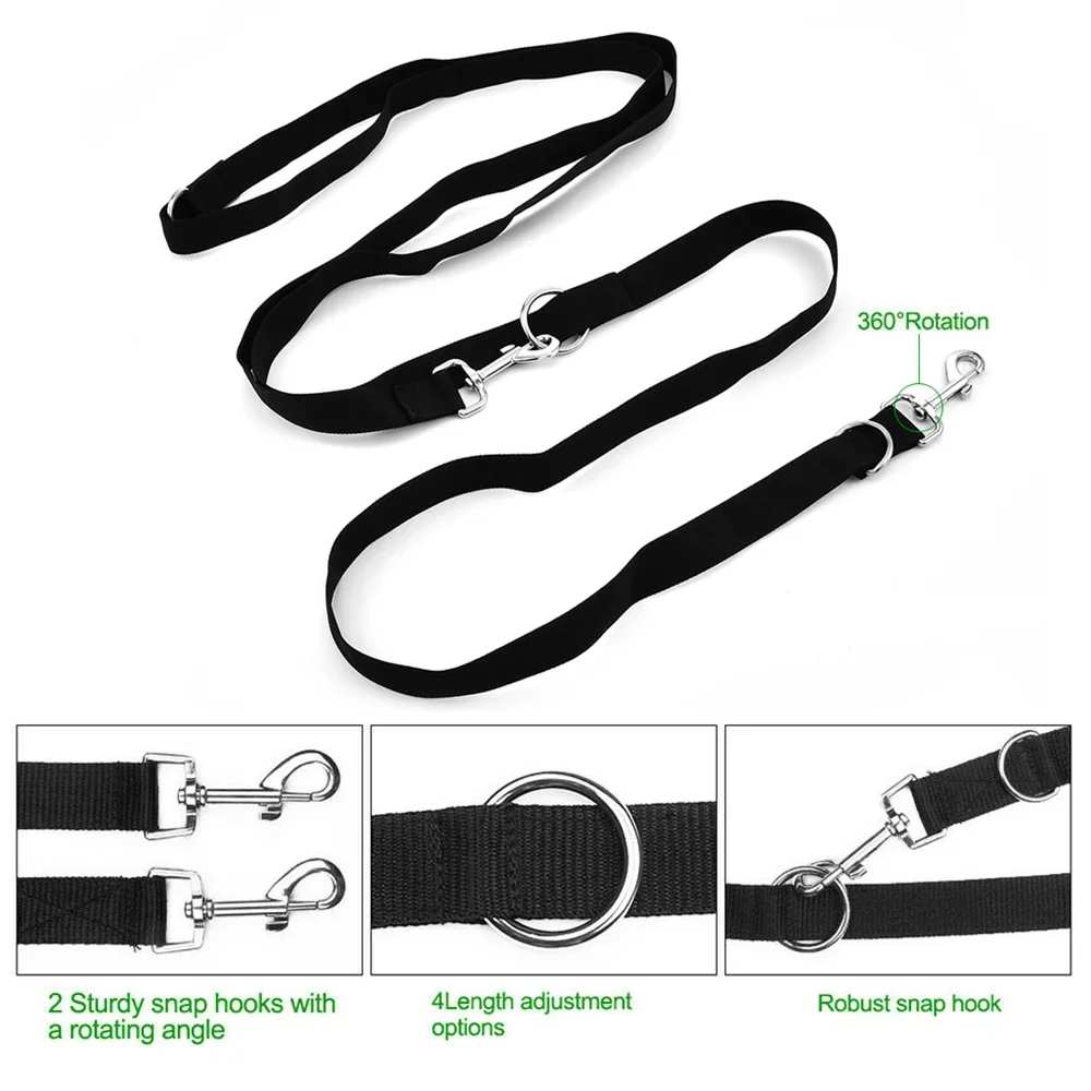 Trela para Cães de Nylon 2,5 m Ajustável para Passeio e Treinamento - Imagem 5