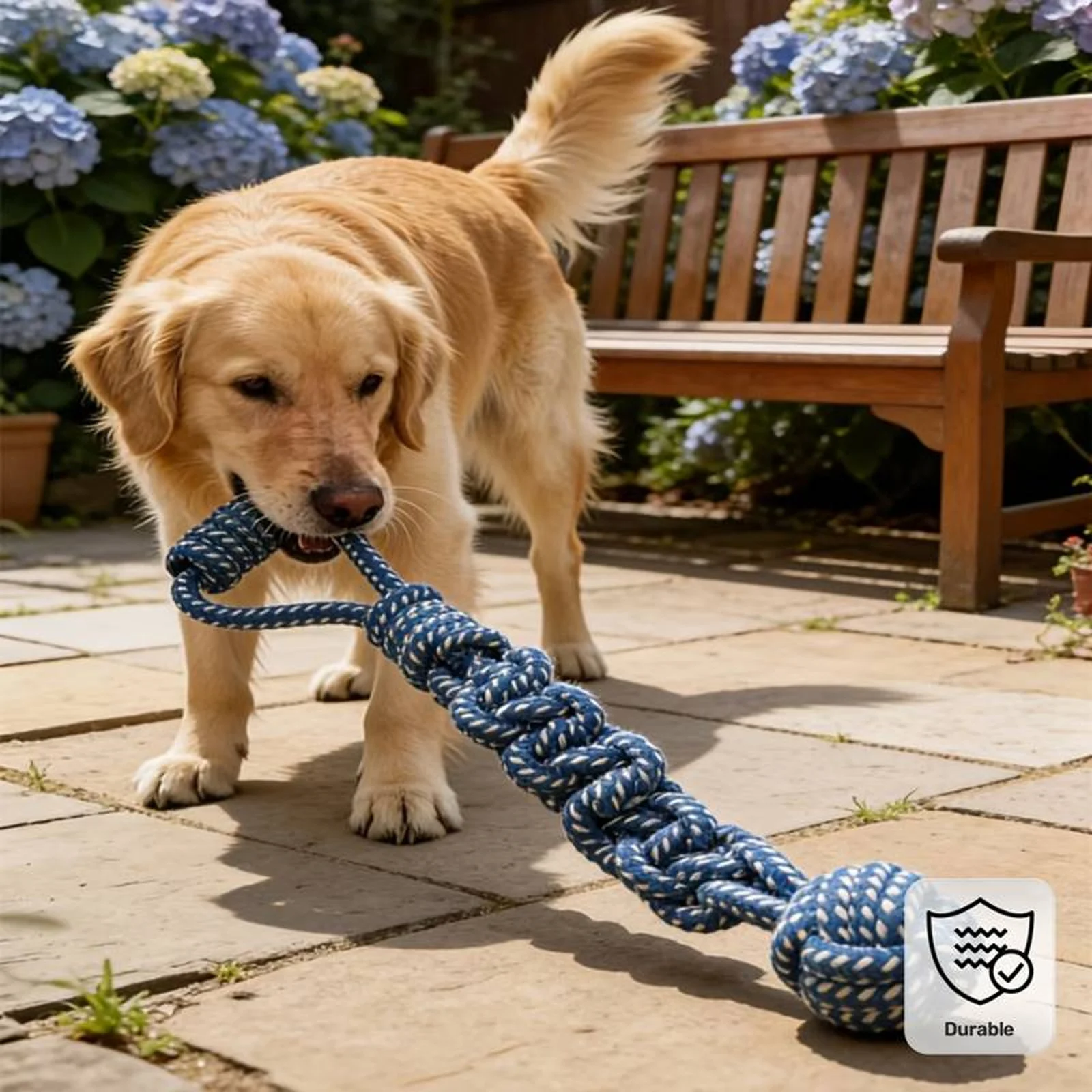 brinquedo de corda para cães resistente a mordidas