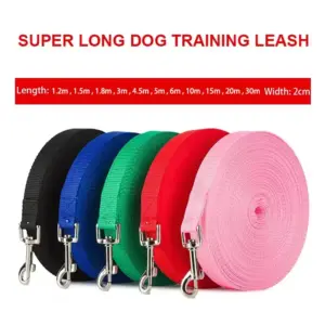 guia de nylon para cães extra longa
