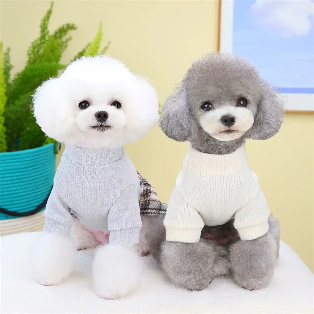 Vestido Xadrez Princesa para Cães Pequenos de Outono Inverno - Imagem 3