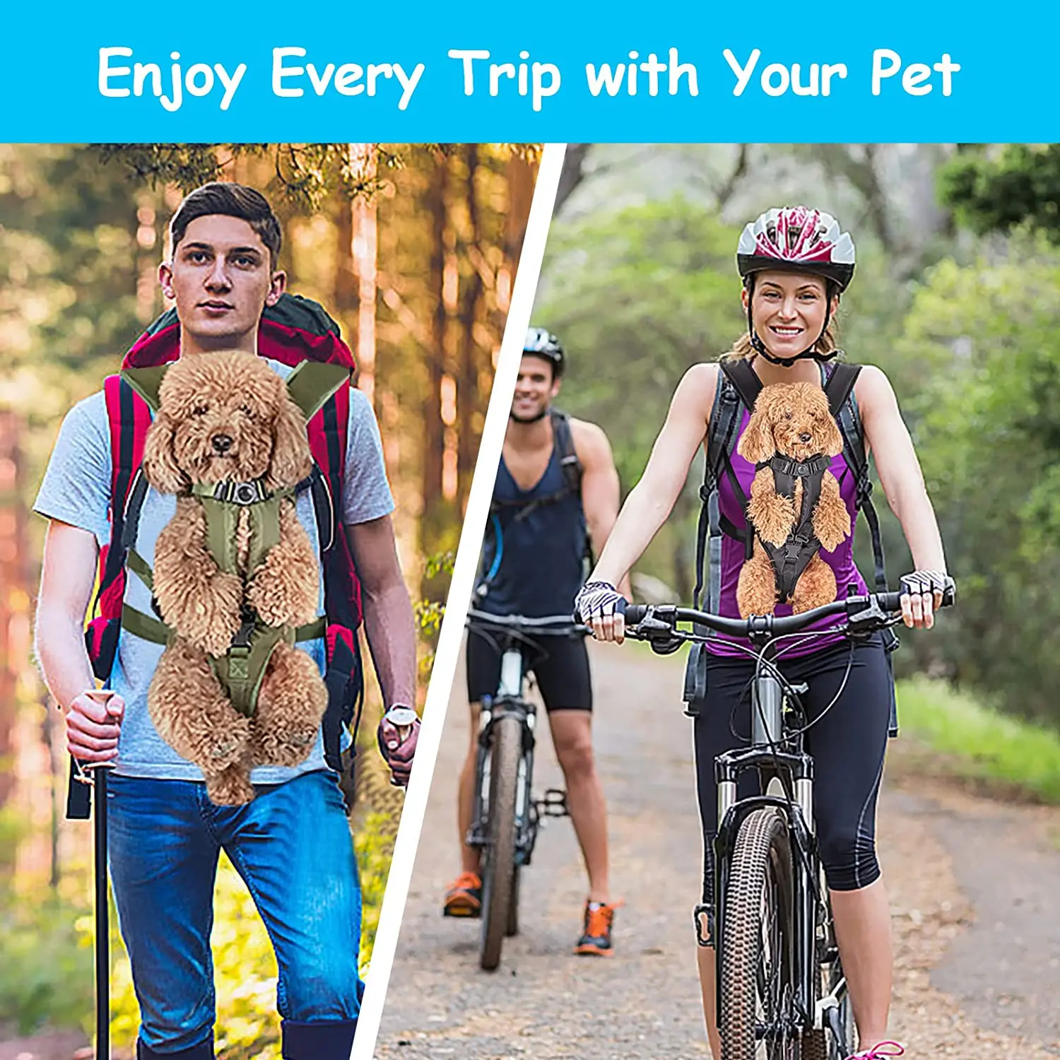 Mochila de Transporte para Cães e Gatos Pequenos e Médios com Fivela Ajustável - Imagem 6